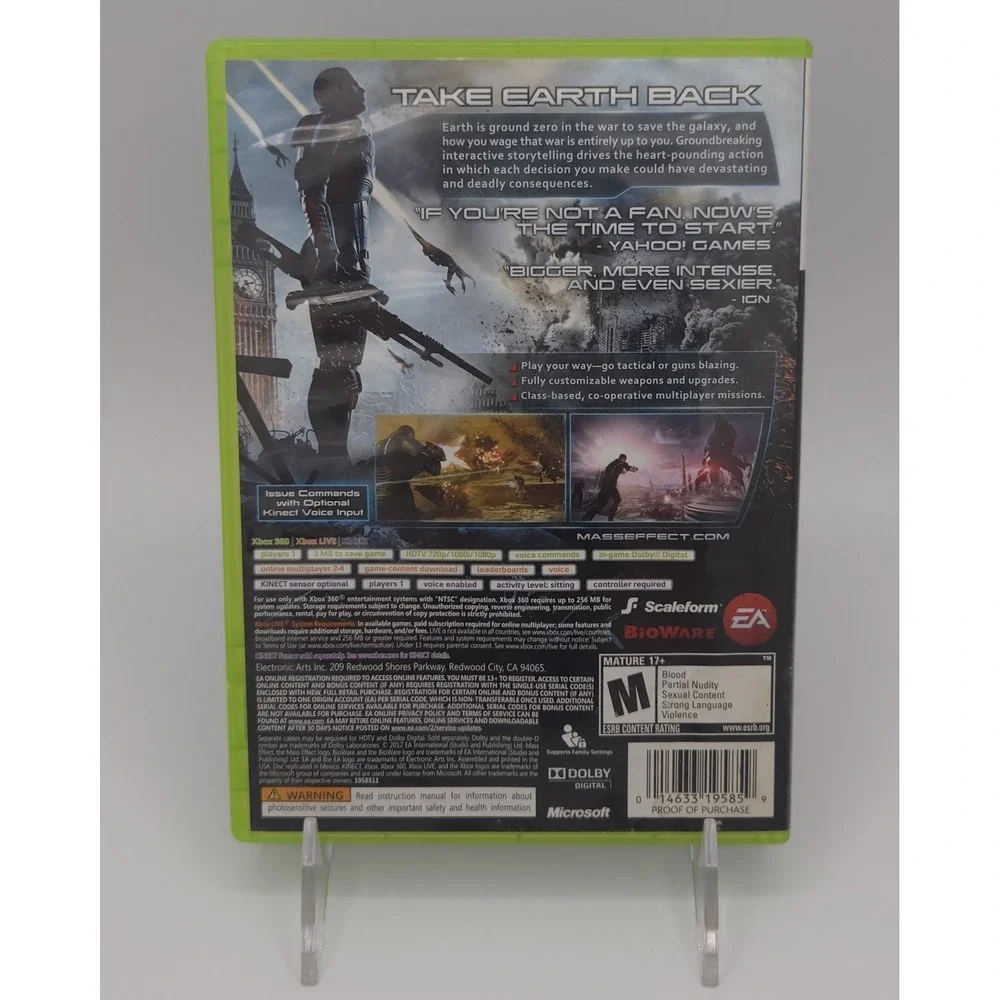 Mass Effect 3 - Xbox 360 - CIB w/ Inserts - 2-Disc - Tested